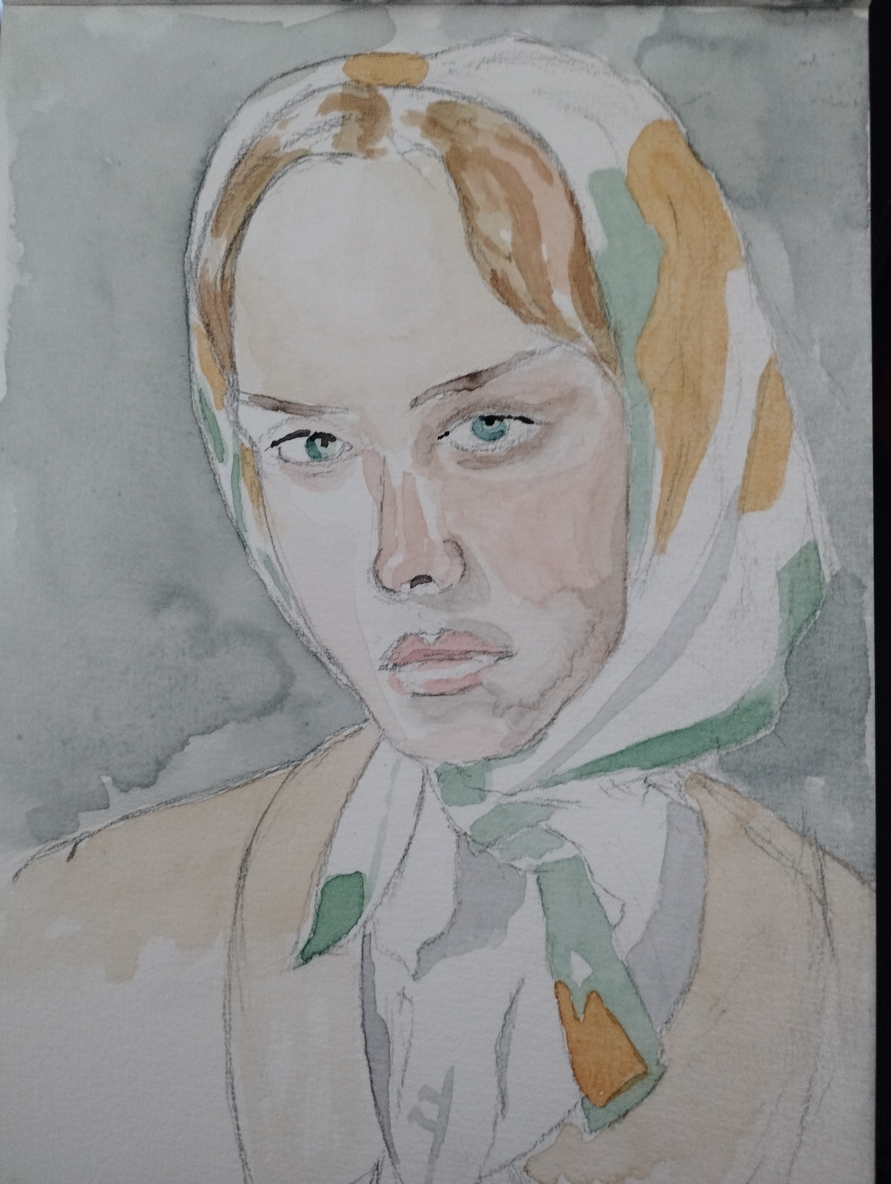 Femme au foulard